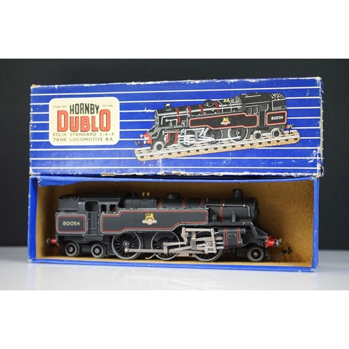 123 - Four boxed Hornby Dublo locomotives to include EDL12 Duchess of Montrose (plus boxed Tender D11), ED... 