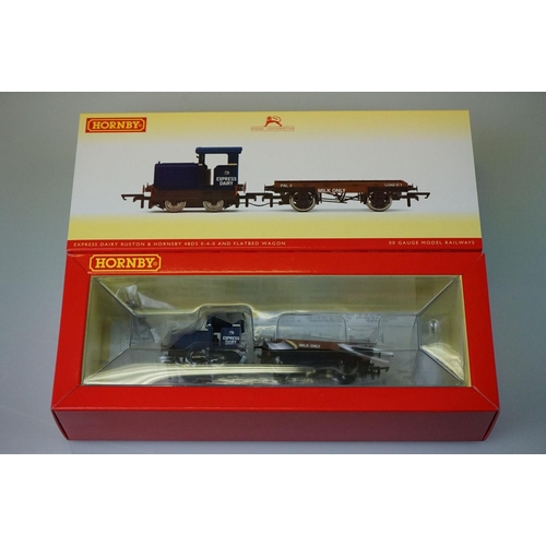 22 - Ex shop stock - Two boxed Hornby OO gauge  DCC Ready locomotive sets to include R3852 DVLR Ruston & ... 