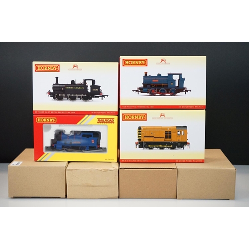 28 - Ex shop stock - Four boxed Hornby OO gauge locomotives to include R3870 NCB Peckett B2 The Earl No 1... 