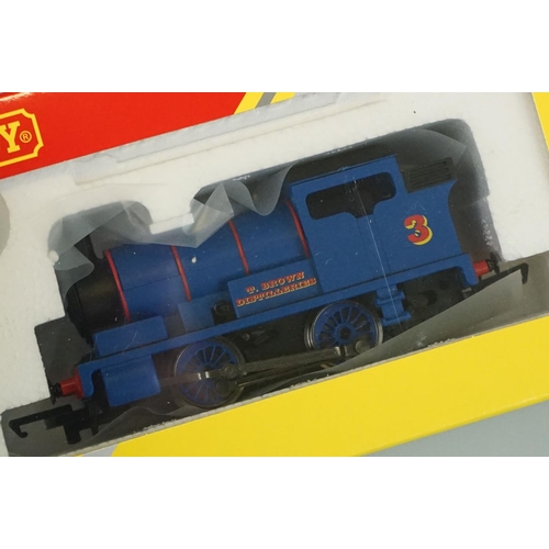 28 - Ex shop stock - Four boxed Hornby OO gauge locomotives to include R3870 NCB Peckett B2 The Earl No 1... 