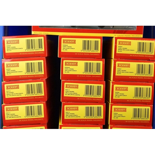 31 - Ex shop stock - 26 Boxed Hornby OO gauge items of GWR rolling stock to include 3 x R40068, 3 x R4006... 