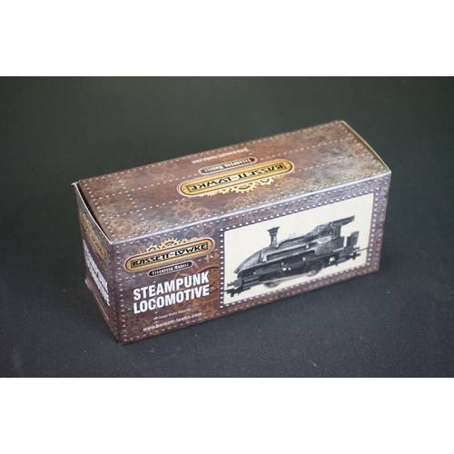 47 - Ex shop stock - Five boxed Bassett Lowke OO gauge Steampunk Buildings to include BL8005 The Dinosaur... 