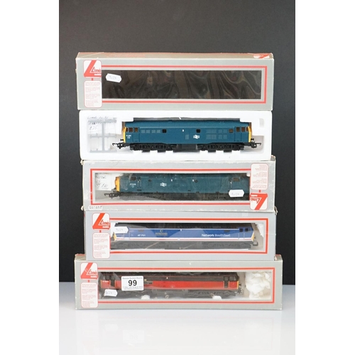 99 - Four boxed Lima OO gauge locomotives to include 204818A6 Old Oak Common, 205050A1 The Gloucestershir... 