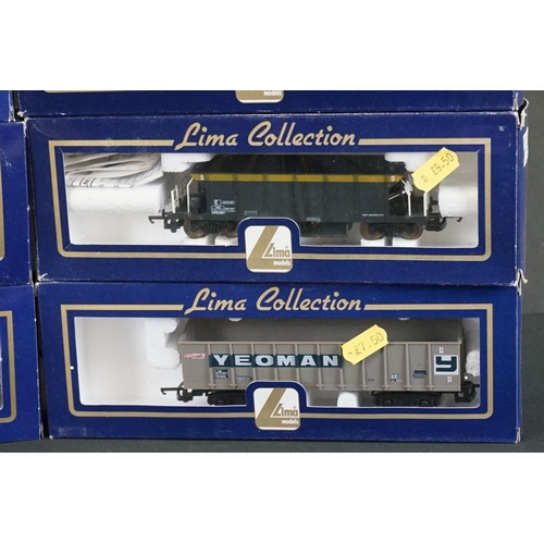 62 - 13 Boxed Lima Collection OO gauge items of rolling stock to include L305619 Super GUV Plain Res EWS ... 