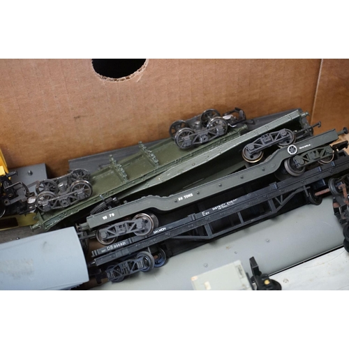 72 - Around 55 OO gauge items of rolling stock to include various kit built examples, Lima, Hornby Dublo,... 