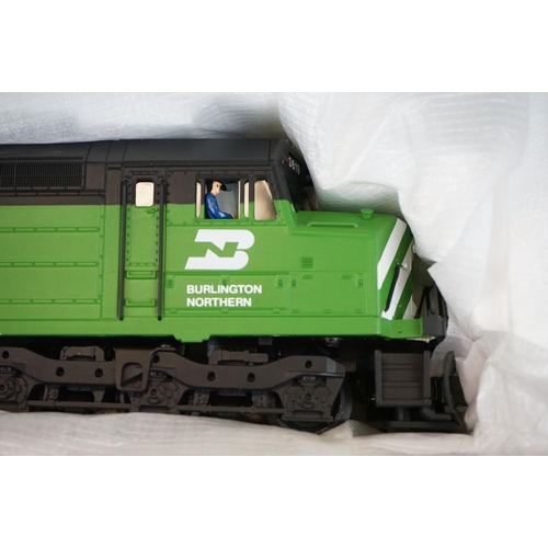 79 - Four boxed MTH Electric Trains O gauge locomotives  to include 20-2221-1 EMD SDL70MAC Diesel BNSF Ca... 