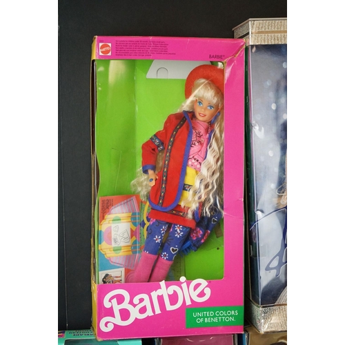 218 - 10 Boxed dolls to include 3 x Barbie (Diana Collection Gone Platinum, My First & United Colours of B... 