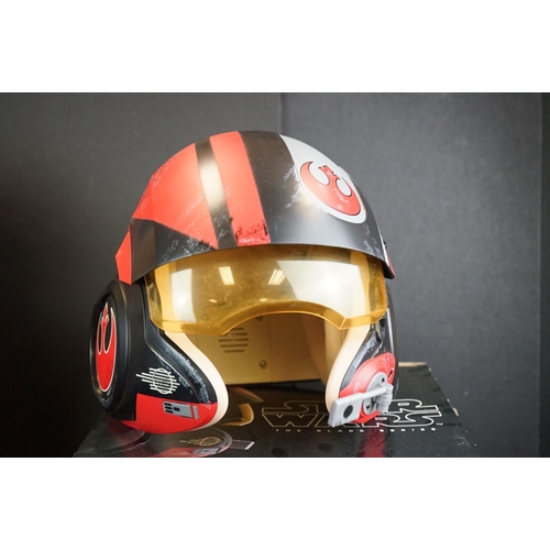 248 - Star Wars - Two boxed Hasbro The Black Series Battle Helmets to include Poe Dameron Electronic Helme... 