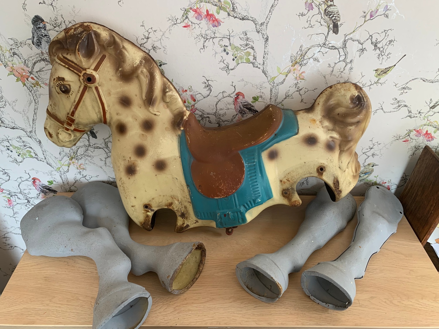 1950's Metal Rocking Horse Parts (collection only for this item)