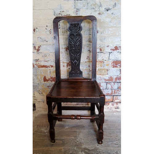 41 - An 18th century Wainscote chair c.1760