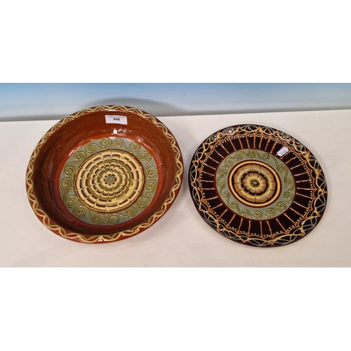 Studio Pottery Bowl by M. Jones, Llandeilo 11 1/2in D and a ... | Barnebys