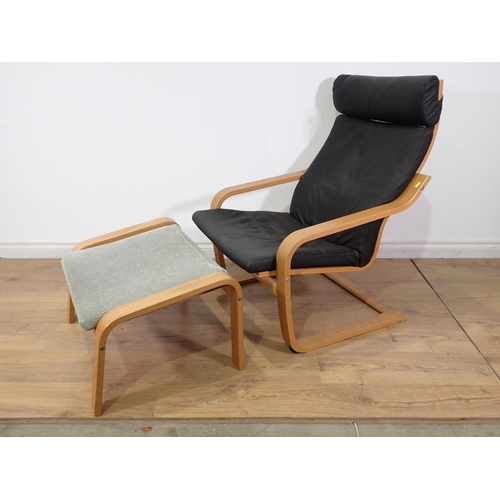 Ikea Easy Chair and Stool Barnebys