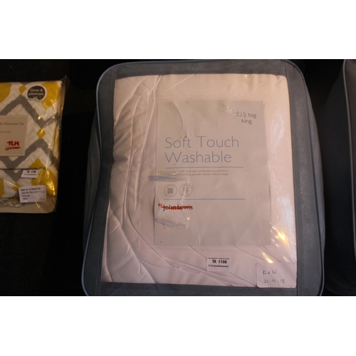 1x Bagged Soft Touch Washable King Size Duvet Tog 10 5 21 09 18