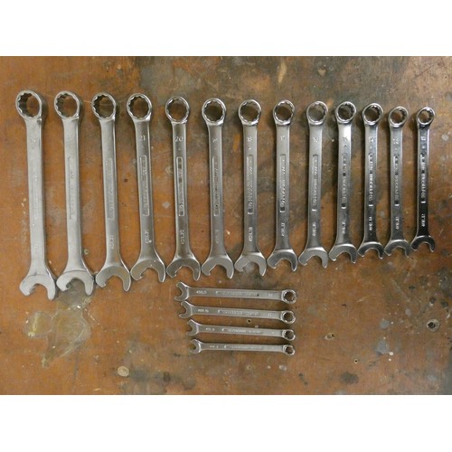 40 - A set of Falcom open and ring spanners, 8 - 24 mm.
