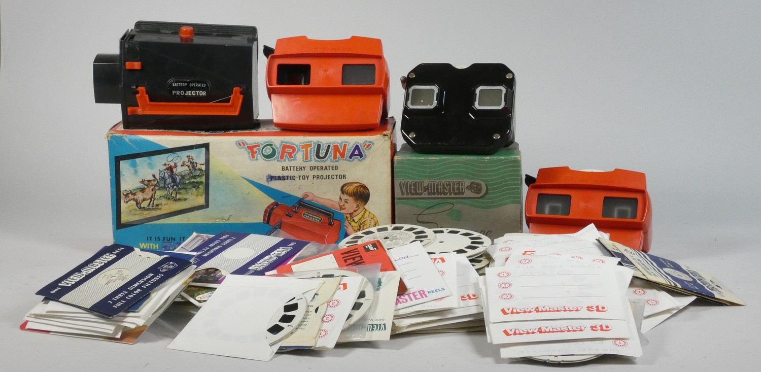 A substantial collection of View Master stereo reels, three ...