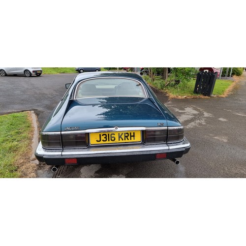 524 - 1991 Jaguar XJS Coupe, 3980 cc. Registration number J316 KRH. Chassis number SAJJNAED3EK180597. Engi... 