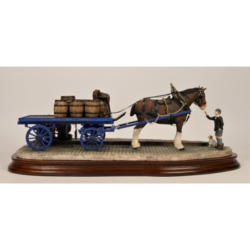 90 - Border Fine Arts, 'Guinness Dray' B0838 by Ray Ayres, limited edition 154/1250, complete with Guinne... 