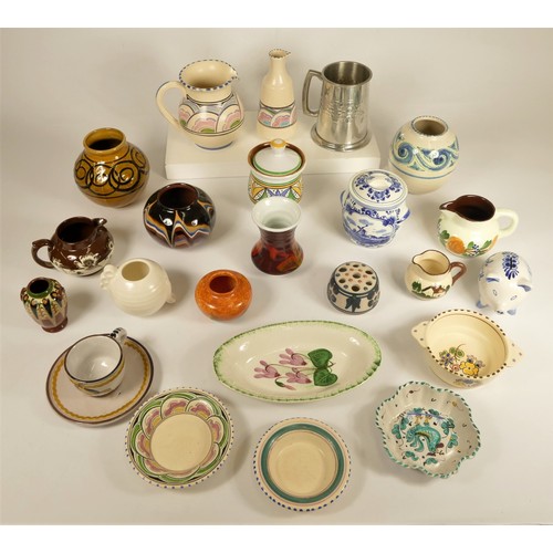 A selection of ceramic & pottery pieces to include - Brixham & Swanage ...