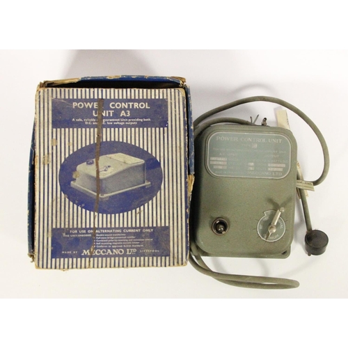 A Meccano power control unit A3, boxed Barnebys
