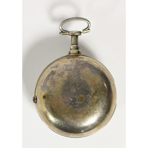 11 - John Cordon or Gordon, London, a George III silver gilt pair cased repeating fusee pocket watch, Lon... 