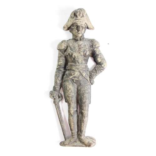 A Victorian cast iron door stop statue depicting Lord Nelson... Barnebys