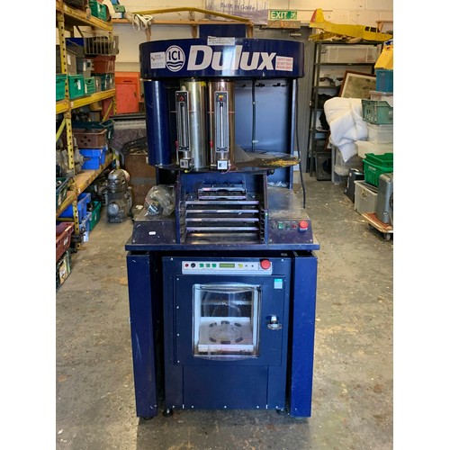 A ICI paints Dulux paint mixing machine, with canisters, com... Barnebys