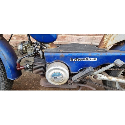 511 - c.1985 Motobi Motorella GL mini bike. Registration number not registered. Frame number 33549. Engine... 