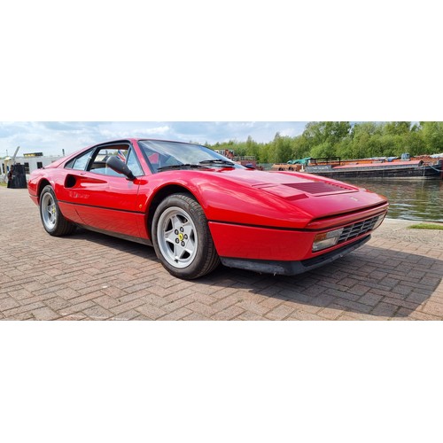1986 Ferrari 328 GTB, LHD, 3,200cc. Registration number D4 GTB. Vin number ZFFWA19B000066423. Engine number unknown
Introduced in 1985, the Ferrari 328 GTB was similar to the preceding 308 GTB apart from its 3.2-litre engine. Representing the second generation of Ferrari's V8-engined road cars, the entirely new 308 GTB had debuted at the Paris Salon in 1975. This particular model line had begun in 1973 with the Dino-badged 308 GT4 2+2. The newcomer's wedge-shaped styling - by Bertone rather than the customary Pininfarina - was not universally well received but the performance of the amidships-mounted, double-overhead-camshaft 3.0-litre V8 certainly was, and a dry-sump version of the same power unit was used for the 308 GT4's two-seat successor. Built on a shorter wheelbase, the stunningly beautiful 308 GTB marked a welcome return to Pininfarina styling. 
In 1985, the 308 was superseded by the mechanically similar but larger engined 328 GTB. By increasing both bore and stroke, the quattrovalvole engine's capacity was raised to 3,186cc which, together with a higher compression ratio, revised pistons, and an improved Marelli engine management system, lifted maximum power to 270bhp. Top speed was raised to within a whisker of 160mph with the sprint to 62mph covered in a fraction over 5.5 seconds. On the outside, the elegant simplicity of Pininfarina's original 308 had been diluted somewhat but its underlying beauty, though, could not be disguised. The 328 GTB/GTS continued in production until 1989, by which time almost 22,000 308/328s of all types had been sold, making the model the most commercially successful Ferrari of all time.
This example was first owned by legendary Ferrari dealer and racer Philippe Lancksweert, who was part owner of the Francorchamps dealership in Brussels, being registered on the 17th October 1986. By 1997 Very Superior Old Cars of the Netherlands had sold it to a Mr de Vos, receipts on file show he had a major service including the steering rack at a cost of Fl 4,059. In 1999 they sold it to Mr Davis who receipts show had the wheel bearings replaced and again to our vendor in 2000 when he was working in Holland. There are Dutch equivalent MOT certificates on file from 2001 - 2008. Works undertaken when he lived out there include in 2001 a Kenwood CD, with amp and a Class 3 alarm fitted at a cost of Euro 2,486, in 2004 new ECU from Kroymans Ferrari Euro 1,100 and 2007 Trentside of North Lincolnshire removed the engine, fitted a new clutch, inc pressure plates and bearing, new cam oil seals, new timing belts, £3,700. 
When he moved to the UK in 2010, he brought it with him, fitting a new speedo, (the old reading 117,047KM), a new alarm, new headlights and underseal at the same time, costing £926. MOT and service history follows by Lowfield Garage of Malton from that time, the most recent MOT in February 2022 at 2,675 miles.
In 2013 Malton Coachworks undertook welding to nearside sill and painted the front of the car for £1,450, in 2014 a re-cored radiator and new coolant bottle amongst other parts were fitted for £1,160, in 2015 new Pirelli P7’s were fitted and in 2019 second hand door catches were replaced (£789 for the pair) and the doors adjusted for £427 at Malton coachworks. 
The car has had little use over the last six years, although always MOTed and serviced, due to an eyesight condition meaning our vendor can no longer drive and he is now, reluctantly, allowing this 328 GTB to be looked after by another custodian.
Sold with the V5C, comprehensive history folder as mentioned above, Ferrari handbook holder, original owners’ card, and bespoke garage soft cover, Spicer's can recommend this 328, a car that has known history back to 1997, been owned by our vendor since 2000 and has been enjoyed as it was designed to be and not left in a garage as an investment. We would recommend that the next custodian has the timing belts changed due to the time period since they were last changed as a precaution.