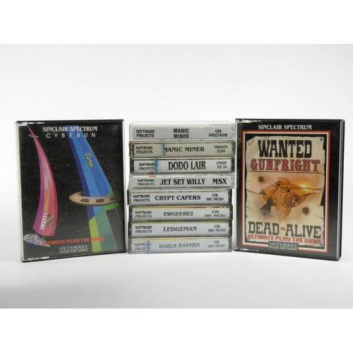36 - A collection of fifteen cassettes for 8 bit computers (games by Ultimate and Software Project), incl... 