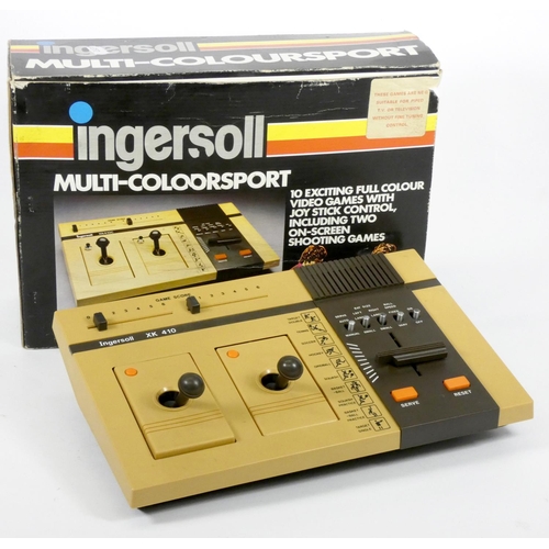 44 - An Ingersoll Multi-Coloursport, original box, AV and power cables, manual and polystyrene insert