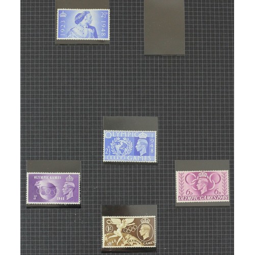 261 - G.B. stock book, Victoria various, used, 1934 Seahorses half crown and five shillings, used, 1/2 pen... 