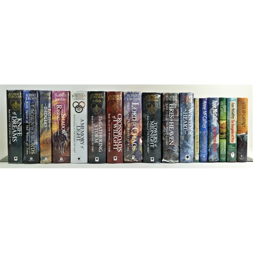 301 - Thirty Seven hardback and paperback fantasy novels from the authors: Robert Jordan (11), Anne McCaff... 