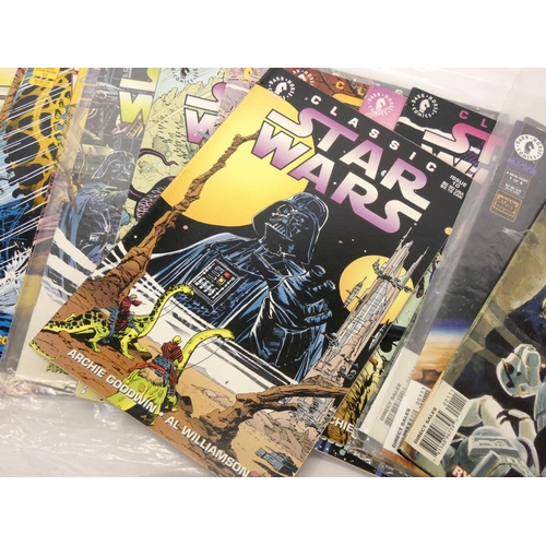 307 - Twenty Star Wars comics, by Dark Horse Comics, Classic Star Wars #1 through #18 (#15 missing), also ... 