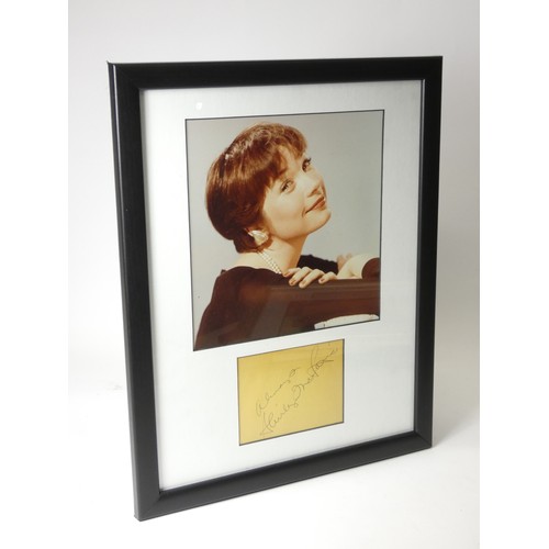 325 - Five celebrity autographs, framed and mounted with actors headshot and signature, to include Ava Gar... 