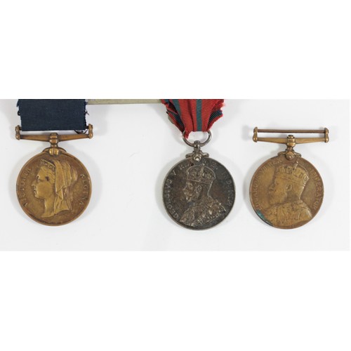 402 - A trio of Police medals, awarded to P.C.E. Simpson, Metropolitan Police, 1897 Jubilee, 1902 Coronati... 