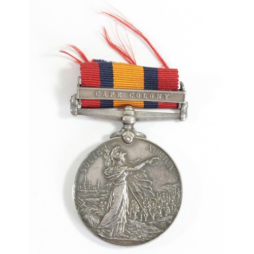 416 - Boer War Queens South Africa medal, awarded to 2129 Pte. a. Cox, 1st Suffolk Regiment, clasp Cape Co... 