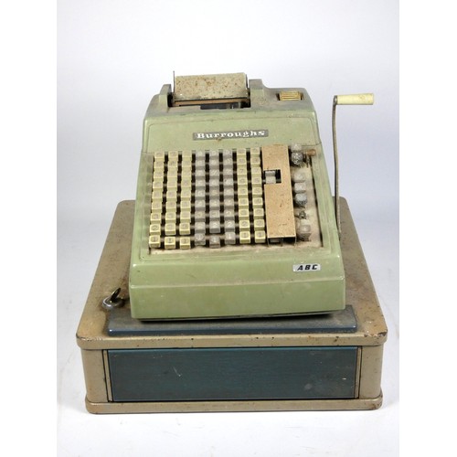 30 - A Burroughs ABC calculator, together with a Gross cash draw (B/303543) (2)