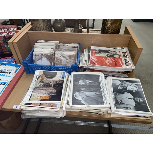 8 - Postcards and a collection of vintage lobby cards and photographs, theatre programmes etc.