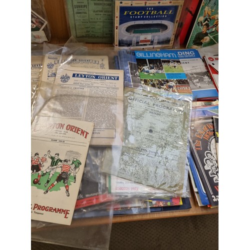 9 - A large collection of vintage football programmes- 1920's onwards