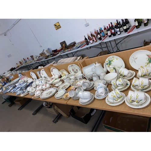 15 - A selection of fine china including; Dresden, Noritake etc together with a 12 piece tea set dating f... 