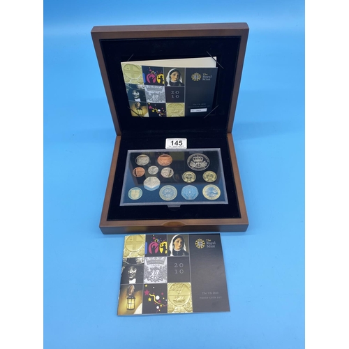 145 - The Royal Mint 2010 UK Executive Proof Coin Set - including Girl Guides Centenary 50p coin