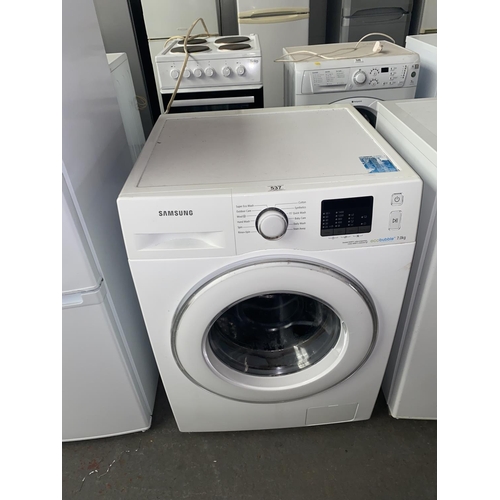 537 - A Samsung Ecobubble 7kg washing machine
