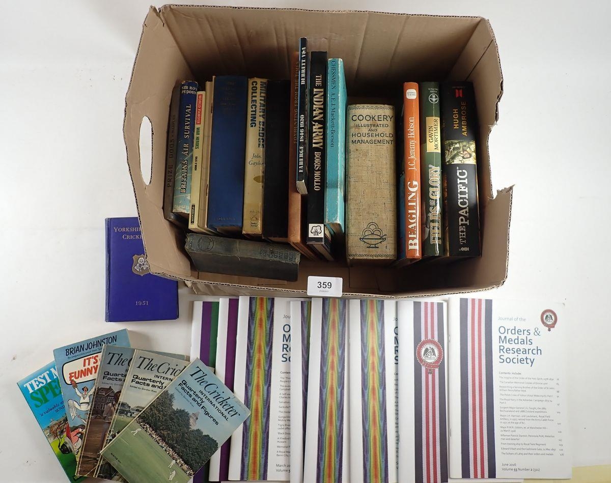 A box of mainly military themed books