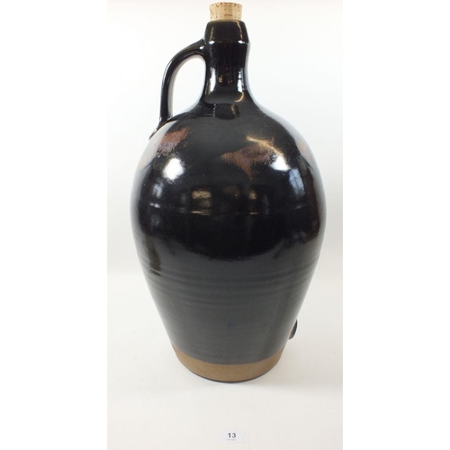 13 - A large cider flagon by Russell Collins, Master Potter of Hook Norton Pottery, 50cm