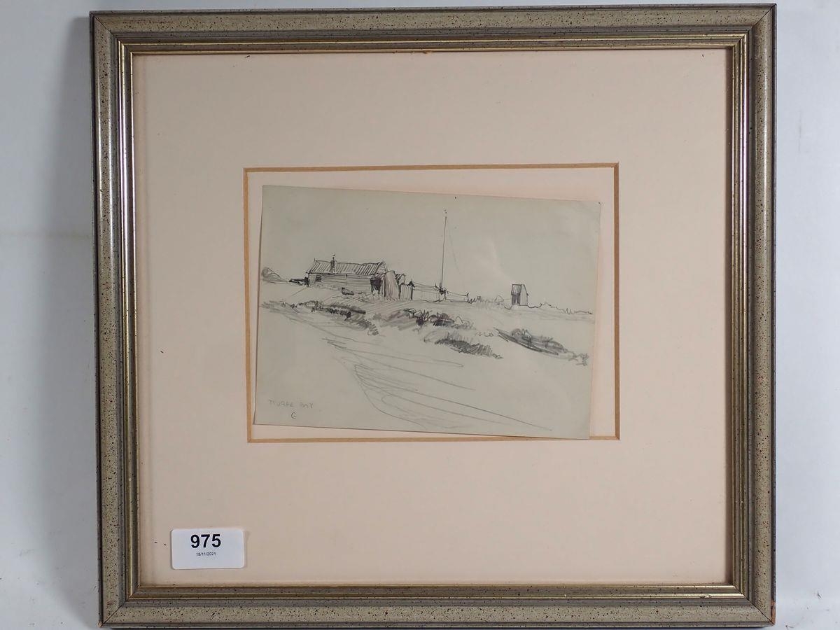 Dessin Original Frank Lewis Emanuel – Scène De Rue à Blois – Crayon Signé