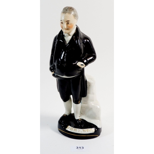 A Victorian Staffordshire figure of Jemmy Wood (A Gloucester bank known ...