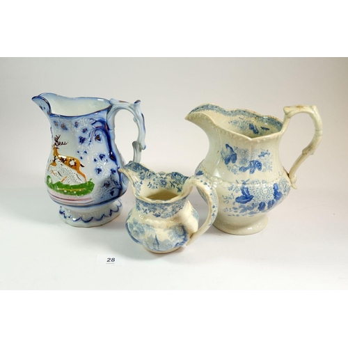 28 - Three various Victorian jugs
