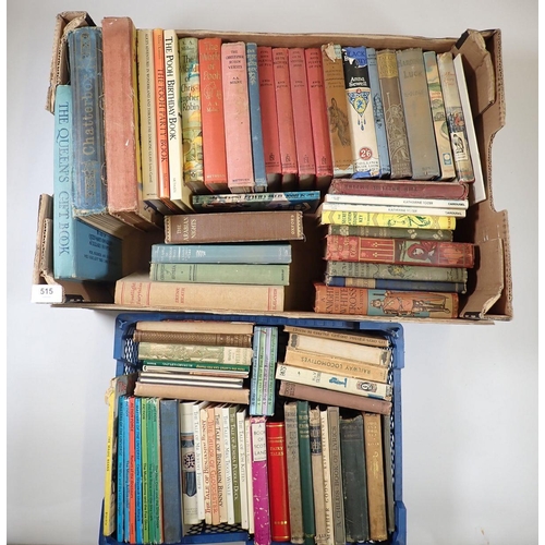 515 - Two boxes of vintage books