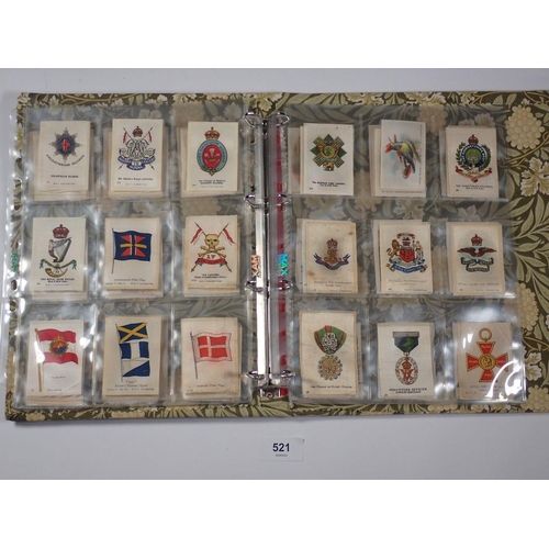 521 - A collection of early 20th century cigarette silks, mostly Godfrey Phillips BDV including Royalty, f... 