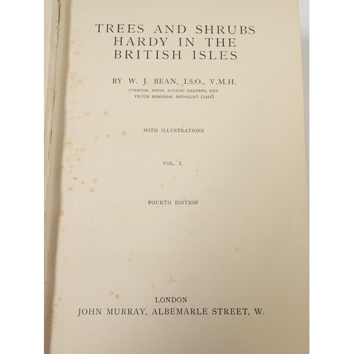 571 - Three volumes of Trees & Shrubs by W J Bean, 4th edition